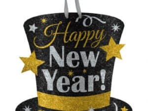 Happy New Year Medium Glitter Sign