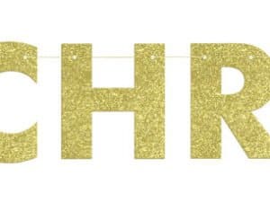 Gold Christmas Banner