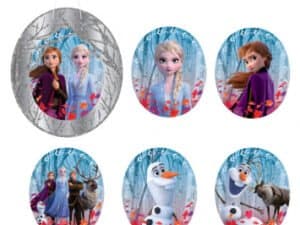 Disney Frozen II, Glitter Wall Frame Decoration Kit,Themed Party Cutouts.