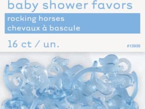 Rocking Horses, Blue Baby Shower Favours