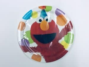 zElmo's Party Sesame Street, 9" Lunch Plates