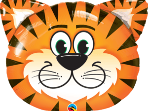 Tickled Tiger Super shape Foil/ Mylar Balloon, Qualatex Balloons