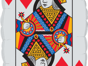 Queen of Hearts/Ace of Spades Foil/ Mylar Balloon, Q16310