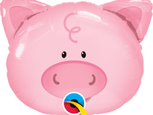 Playful Pig Foil/Mylar Balloon, Supershape Qualatex Balloon, Q41799
