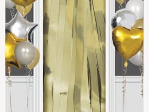 Door Curtain Metallic Gold