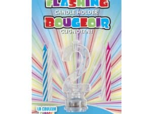 Number 2 Flashing Candle Holder, Birthday Candle Holder