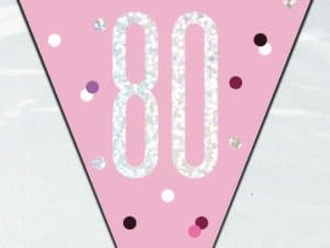 80th birthday banner