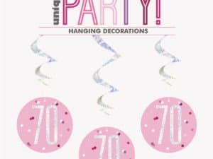 70th birthday hanging decorations