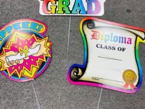 Graduation Yard Signs-Diploma, Yippee, Congrats Grad