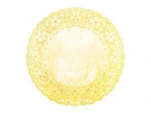 zGold Foil Round Doilies 10 1/2in
