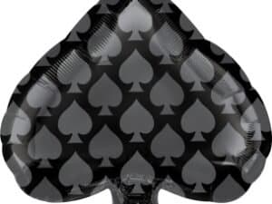 Black Spade Casino Theme/Card Game Foil/Mylar Balloon, An15864