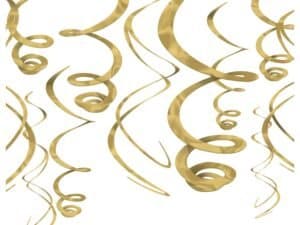 zSwirl Decorations Gold