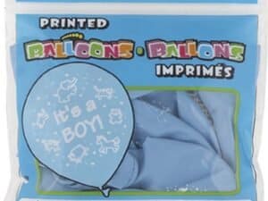 It's A Boy Animal Print, Blue Latex Balloons
