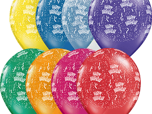 Birthday-A-Round Jewel Assortment 11" Birthday Balloons