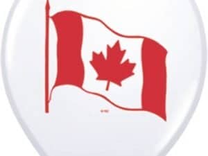 Canada Flag 11"Balloons, Qualatex Latex Balloons