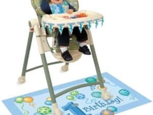 First Birthday High Chair Kit Blue
