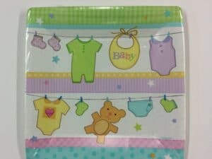 Dinner Plates, Cuddly Clothes line, 10.5" Plates