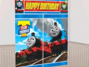zThomas All Aboard Scene Setter, Wall Decorating Kit For Kids Birthdays.