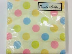 Polka Dots Baby Shower Beverage Napkins