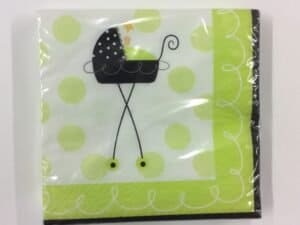 Carriage design Baby Shower Beverage Napkins