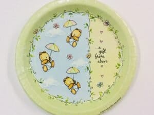 Baby Bear Print Lunch Plates - 9"