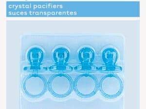 Crystal Pacifier - Blue, Baby Shower Pacifier