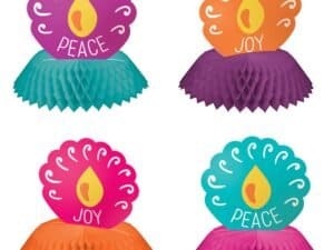 Mini Honeycomb Centerpiece - 4 Pcs, Diwali Decors