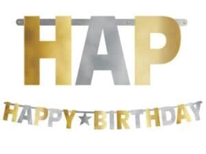 z10.8 Ft Happy Birthday Banner, Giant Letter Banner