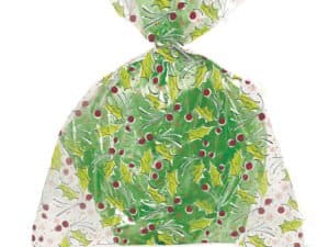 Mistletoe Print Extra Large Gift Bags, Christmas Theme Gift Bags