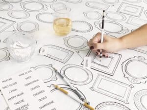 Party Game Tablecover,  Paper Rectangular Tablecover