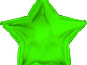 Light Green Star Shape Foil/Mylar Balloon - 18 ", 1 CT