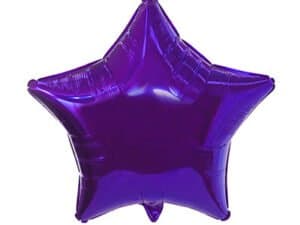 Purple Star Shape Foil/ Mylar Balloon - 18 '', 1 Pc