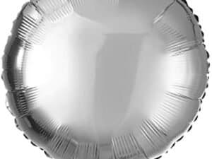 18"  Silver Round Foil / Mylar Balloon - 1 Pc, Wedding Balloons