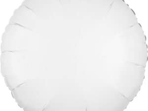 18 " White Round Foil/Mylar Balloon - 1 Pc, Wedding & Anniversary Balloons
