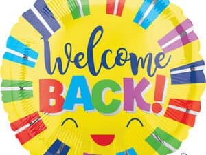 Welcome Back Foil/Mylar Balloon, 18" Standard Shape
