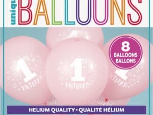 First Birthday Balloon Pack, Pink