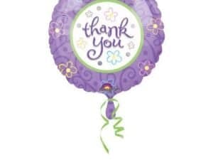 Thank You Foil/Mylar Balloon, 18" Standard Shape