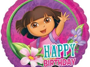 Dora The Explorer, happy Birthday Foil / Mylar Balloon - 18 ''.