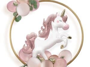Balloon Gold Ring Centerpiece