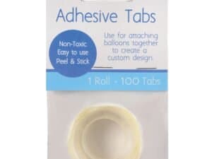 Adhesive Tabs For Balloons - 100 Tabs