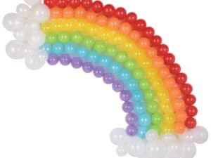 Sculpted Rainbow Balloon Backdrop Kit