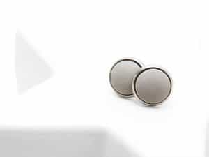 Runde Edelstahlohrstecker mit Schmuckbeton
