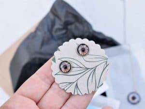 Personalisierte Ohrstecker aus Edelstahl mit deinem Foto