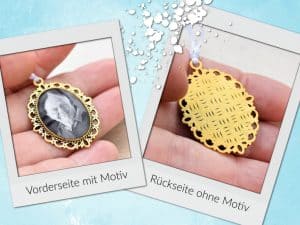Brautstaußanhänger mit Foto oder Text personalisierbar