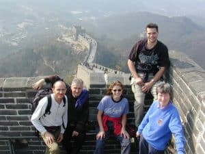 dscn1580 On the Chinese wall together with our travel/smuggel companions