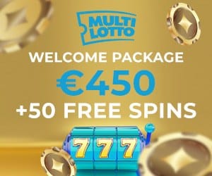 Multilotto Casino 50 free spins and €450 welcome bonus