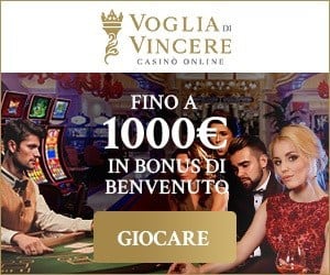 Voglia di Vincere Casino (Italia) €1,000 bonus e giri gratuiti