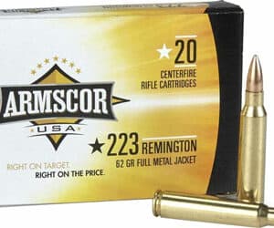 ARMSCOR 223 REM 62GR FMJ - 20RD 50BX/CS