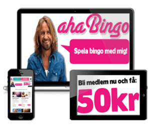 Aha Bingo Casino 50 kr gratis bonus - no deposit required!