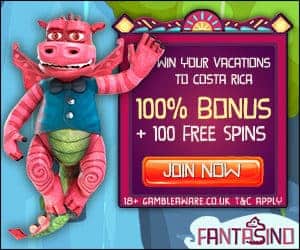 Fantasino Casino €700 gratis bonus and 100 free spins on 1st deposit